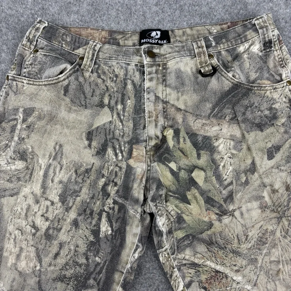 Mossy Oak Camo Hunting Pants Mens 38x32 (Fits 38x30) Relaxed Straight Outdoors